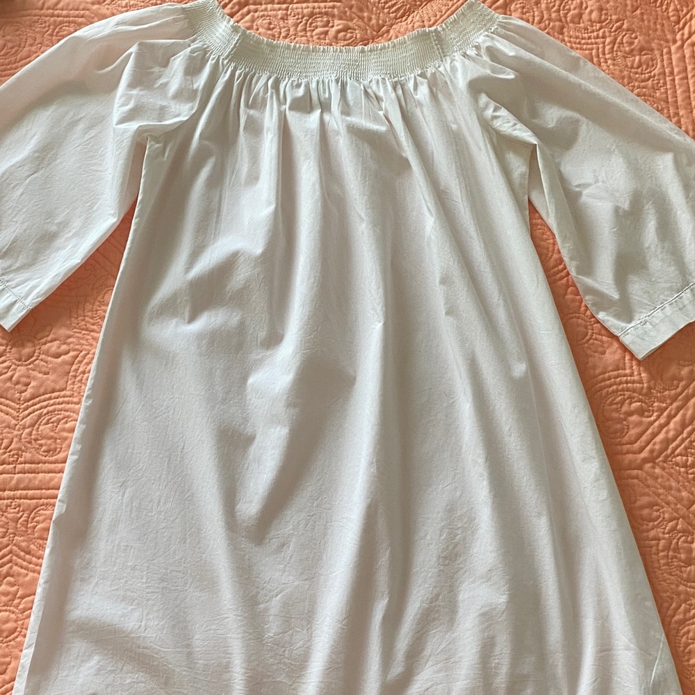 Trina Turk White Off-Shoulder Dress